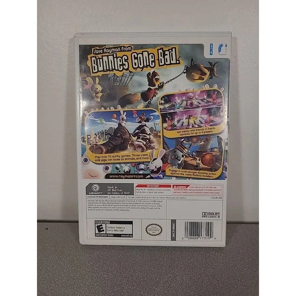Rayman Raving Rabbids (Nintendo Wii, 2006) - Picture 2 of 4